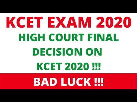 KCET updates | kcet exam 2020 |  KCET EXAM FINAL DECISION FROM COURT !!!