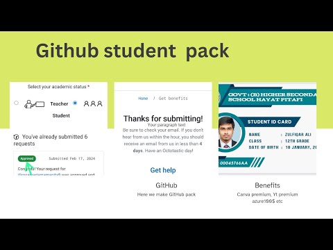 How to Apply for GitHub Students benefits (GitHub Student Developer Pack 2024 applying first time)