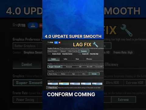 Low-End Device? 😱 BGMI 4.0 Update Super Smooth Mode FIX Lag"