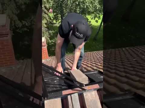 Starlink Clay Tile Roof Mount #starlink #clayroofing #spacex #diy #howto #technology #satellite