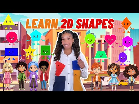 Learn 2D Shapes|  Learning with Ms Houston| Kid Songs