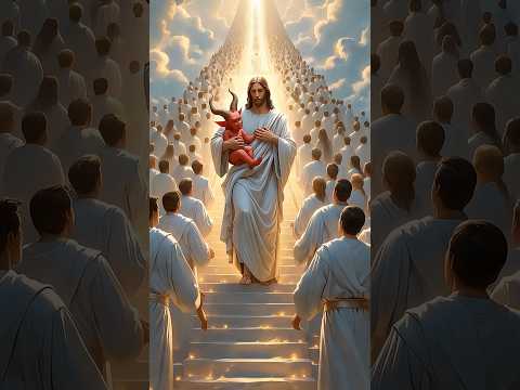 The little devil was accepted by Jesus🔥🔥 #god #jesus #jesuschrist #amen #shorts #viralvideo #edit