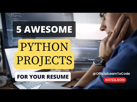 5 Awesome Python Projects for Resume ||#pythonprojects #pythonproject #pythonprojectforbeginners
