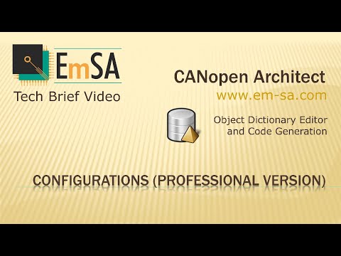 CANopen Architect - Configurations and Groups