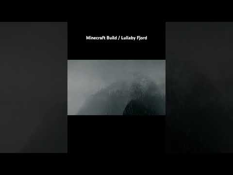 My Minecraft build, the Lullaby Fjord #minecraft #shorts #builds #fjords #buildcraft