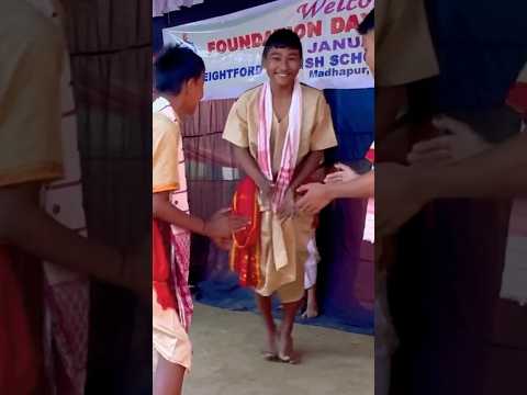 Bihu by our boys #school #schooldance #culturalevent #culturalfest #assam #shortsfeed #shorts