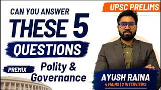 5 Important Prelims Questions on Federalism, Governor & Article 356 | UPSC Polity & Governance MCQs