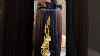How to set paranda in hair✨ #hairstyle #hairdo #explore #trending #youtube #foryou