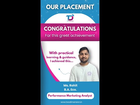 Huge congratulations to our student for getting placed as #performancemarketing analyst | #placement