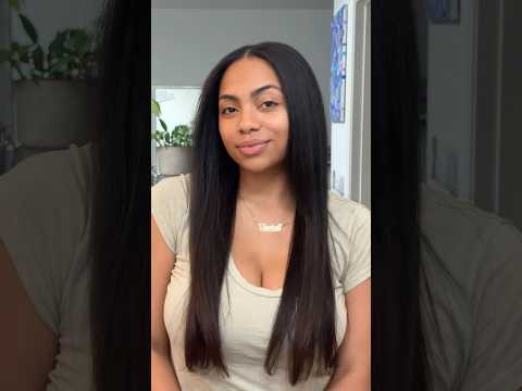 curly to straight hair #curlyhair #naturalhair #hairtransformation #curlytostraight #hairstyles
