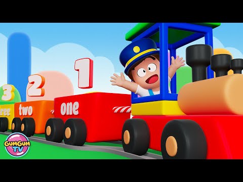 🚂 Numbers Toy Train Challenge! Count 1–10 with Tepo, Bubu & Goomi | GumGumTV