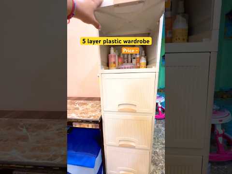 5 layer plastic wardrobe from meesho ... link in community post