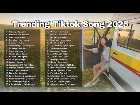Trending TikTok Songs 2025 💞🎵|| Cover English Songs || Top Hits TikTok 2025 Playlist