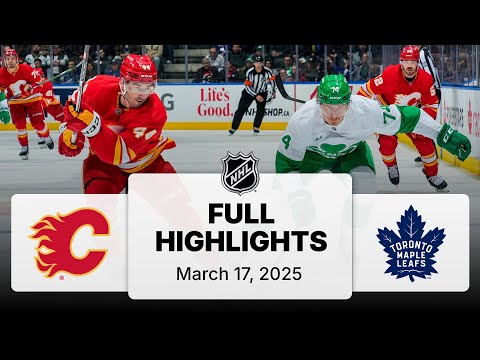 NHL Highlights | Flames vs. Maple Leafs | March 17, 2025