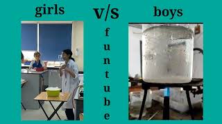 science lab || girls vs boy funny memes in lab..#lab  #science #funny