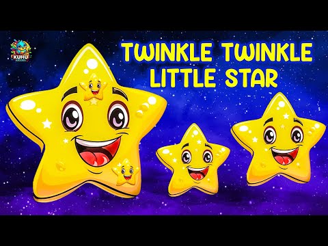 Twinkle Twinkle Little Star | Nursery Rhymes | Lullabies For Kids | Kuhu Rhymes | Kids Poem English