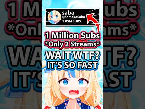 Saba Didn't Expect to Hit 1 Million Subs This Fast #vtuber #vtuberclips #hololive