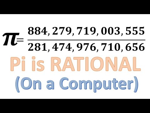 Pi is RATIONAL on a Computer
