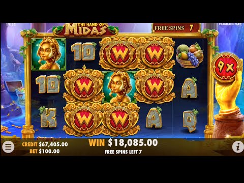 THE HAND OF MIDAS!! MAX BET BONUS!! MEGA BIG WIN!!PRAGMATIC PLAY @SLOTKINGDOM