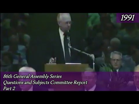 Questions and Subjects Committee Report 1991 part 2