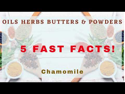 Chamomile on skin