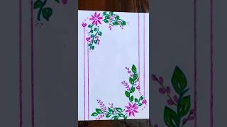 Front  page Design/book/file decoration ideas#shorts #youtube #decor #projectworkdesign