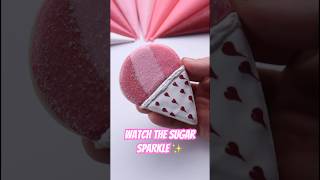 This snowcone doesn’t melt 🍧✨#cookiedecorating #satisfying #valentinesdaycookies