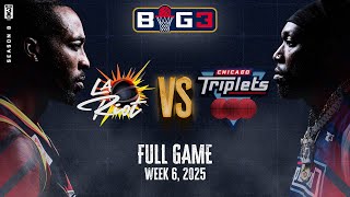 DWIGHT HOWARD VS. MONTREZL HARRELL GO HEAD TO HEAD | Week 6 Full Game | Chicago Triplets vs. LA Riot