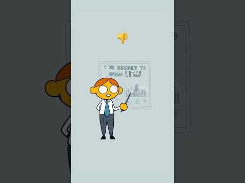 The Secret to Going Viral ☝🏻 #cartoon #viralshort #viraltips