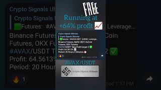 Free signals | #crypto #cryptocurrency #avax #avaxusdt #binance #analysis