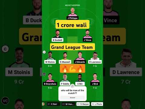 STA vs SIX Dream11 Prediction|Melbourne Stars vs Sydney Sixers Dream11 28th T20 BBL Match #cricket