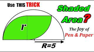 It's surprising that 95% of students miss this simple shortcut | Geometry trick