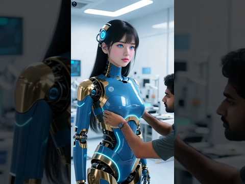 😱🤖Best Beautiful female robot chest repairing #shorts #robot #dance #roblox #fyp