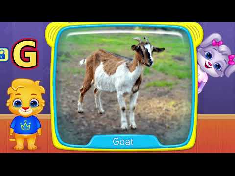 🐶 Domestic Animals Name & Alphabet Learning for Kids 🔤
