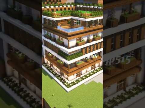 Super cool hotel in Minecraft #minecraft #minecraftshorts #minecraftbuilding