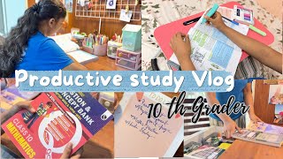 Productive Study Vlog as a 10th grader📝📚