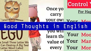 Good thoughts in English | Success in life quotes | Motivational quotes | Everyday Motivation