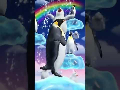 Penguin & Babies Jump on Giant Jelly Clouds! 🐧☁️🍇👶 #Shorts