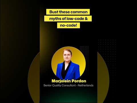 Bust these common myths of low code/no code test automation! #lowcode #nocode #lowcodenocode