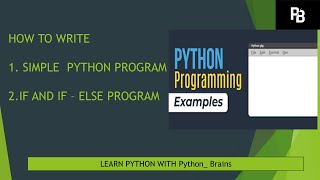 Python Series Session 8( How to write simple python program)