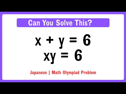 Japanese | Can you solve this ? | Math Olympiad X=? & Y =?