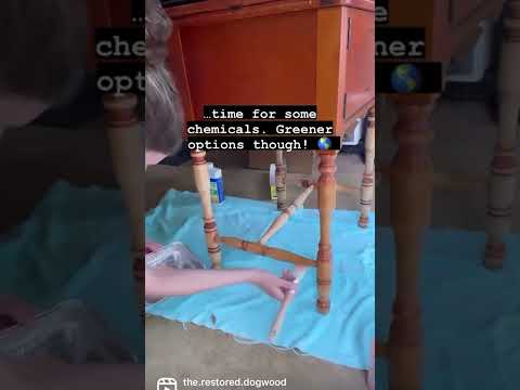 Using CitriStrip After Sanding | Less Chemical Furniture Refinishing | Ecofriendly Furniture