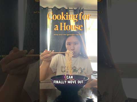 Day 36: No goodie heart stopper noodles *Neoguri* | COOKING FOR A HOUSE #cookingathome