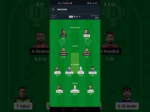 Today Dream 11 Prediction | ECS T10 SPAIN | PKB VS BI
