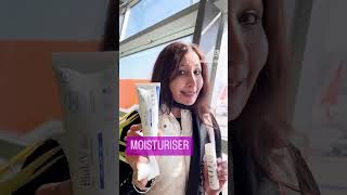 SKINCARE IN FLIGHTS #flightskincare #traveling  #skincare #inflightvideo #skinshine #shorts