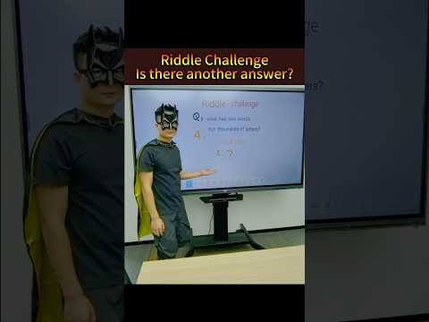 Another answer for this Riddles! #riddles #riddle #riddlechallenge #whiteboard #interactivedisplay