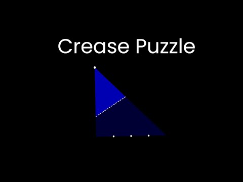 Crease Puzzle. Calculate the different crease by different ways and MINIMUM value of crease.