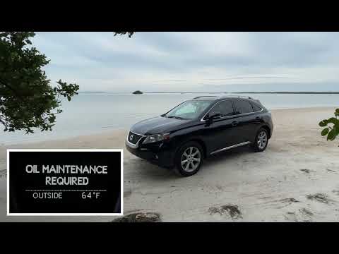 2008-2015 Lexus RX350 - Reset “Oil Maintenance Required” light.