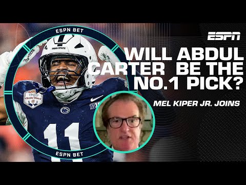 🚨 Mel Kiper's Mock Draft 🚨 Will Abdul Carter (-140) be the No. 1 overall pick?! 🤑 | ESPN Bet