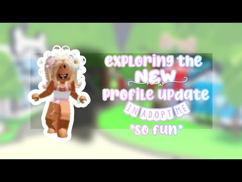 Exploring the new profile update in Adopt Me !!💞💞 ll So fun omds !!💞💞